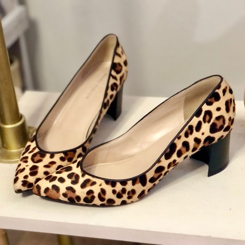 Marc Fisher leopard block heel pumps - Picture 4 of 8